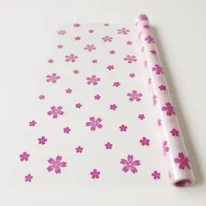 Pink Flower Cellophane