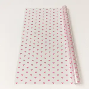 Pink Heart Cellophane