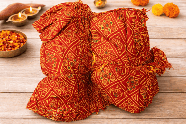 Bandhani print saree