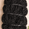 Coal Black Fur Wool