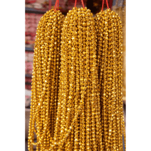 Golden Diamond Cut Bead