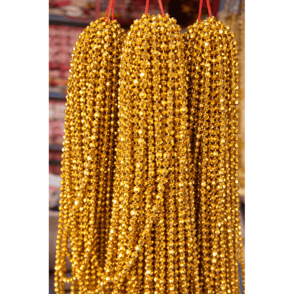 Golden Diamond Cut Bead