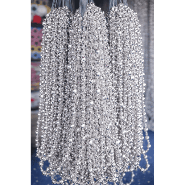 Silver Diamond Cut Bead