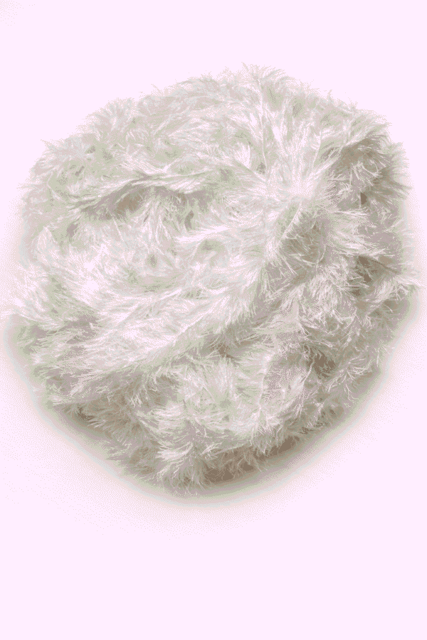 White Eyelash Fur Reshom